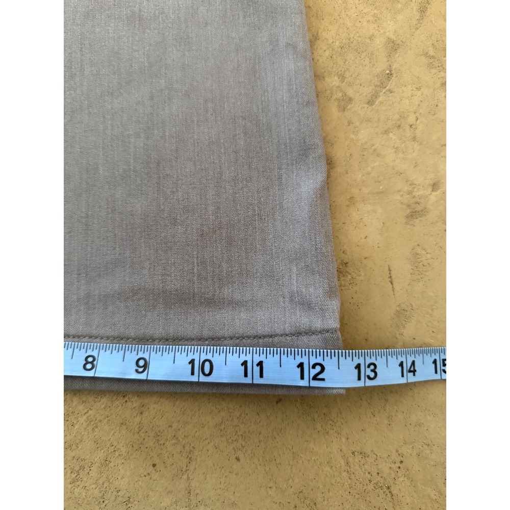 American Eagle Baggy Flare Trouser Grey Stretch Wide Leg Dress Pants Womens 8 - Picture 11 of 11